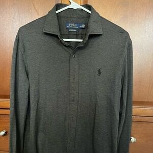 Polo Ralph Lauren knit dress shirt - dark grey